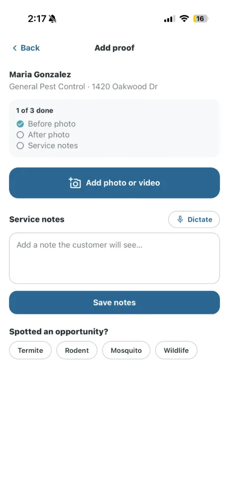 Proof of Service