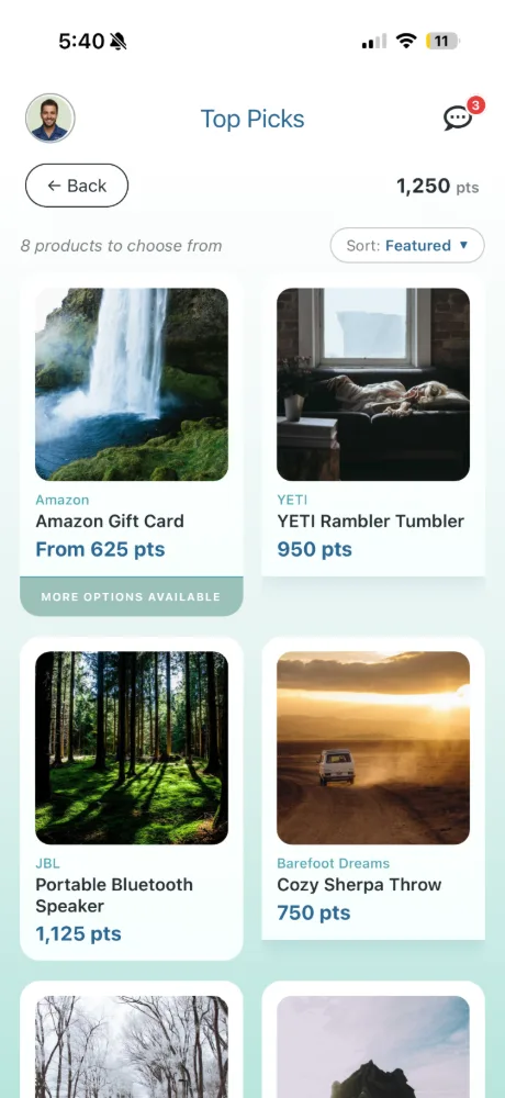 Driven One — Rewards catalog